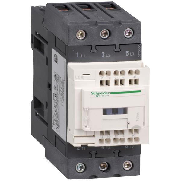 Contactor EVERLINK 3P AC3 440V 65A met spoel 110V DC en veerklemmen