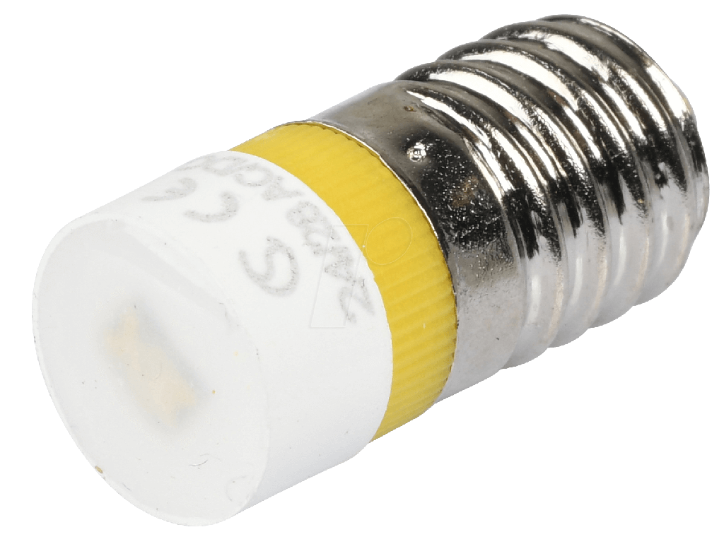 E10 T10X24 S.LED Yellow 235V AC/DC lamp