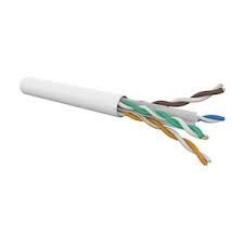 Cable CAT6 4 paar AWG24 U/UTP LSOH-FR CCA, wit