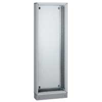 Metalen vloerkast XL³ 800 - breedte 660 mm - hoogte 1550 mm - diepte 230 mm - grijs RAL 7035 - geleverd met sokkel - hoogte 100 mm