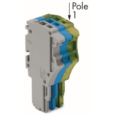 X-COM S-Mini
							1-draads female steker; 1,5 mm²; Rastermaat 3,5 mm; 3-polig; 1,50 mm²; grijs/blauw/groen-geel