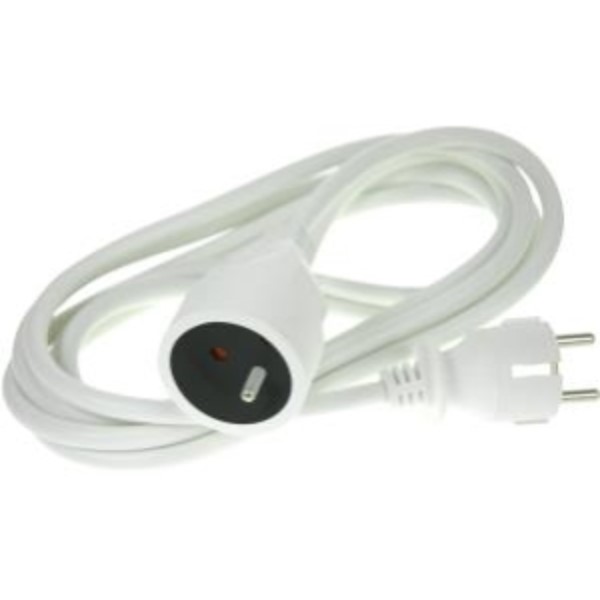 Extension cord with earth 10m white