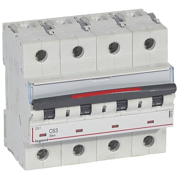 Automaten DX³ 4P C 63A 400V 36KA 6 modul