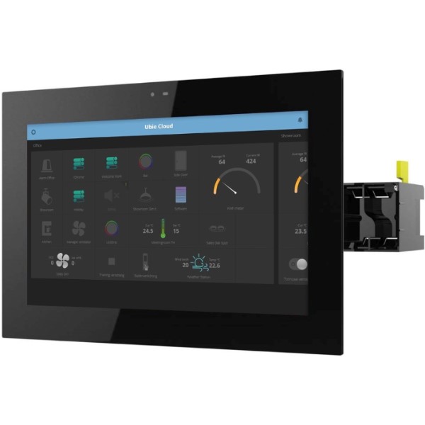 8'' touch screen voor bediening Ubie apps &amp; Videofonie. POE-gevoed, zwart