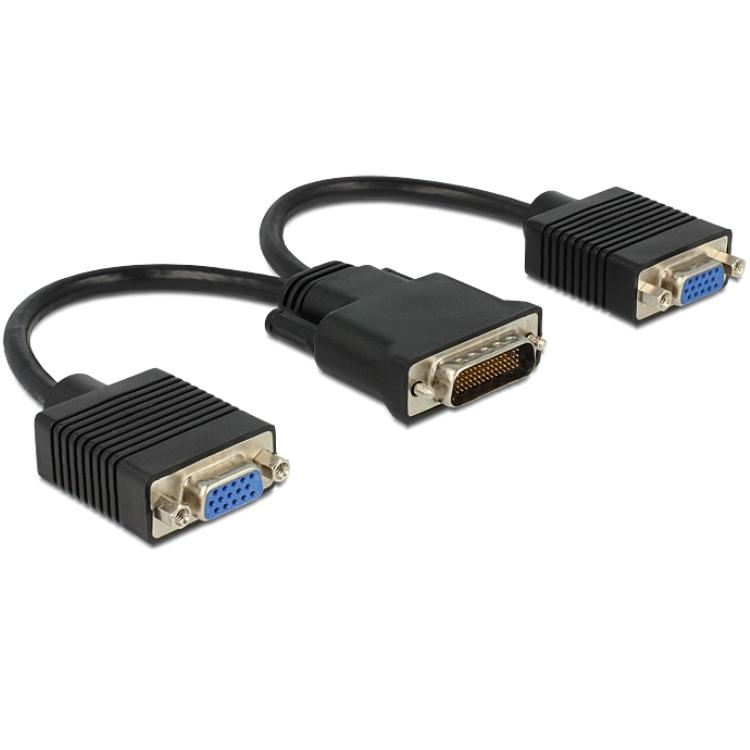 DMS-59 naar dual VGA kabelkit (14.5 cm)