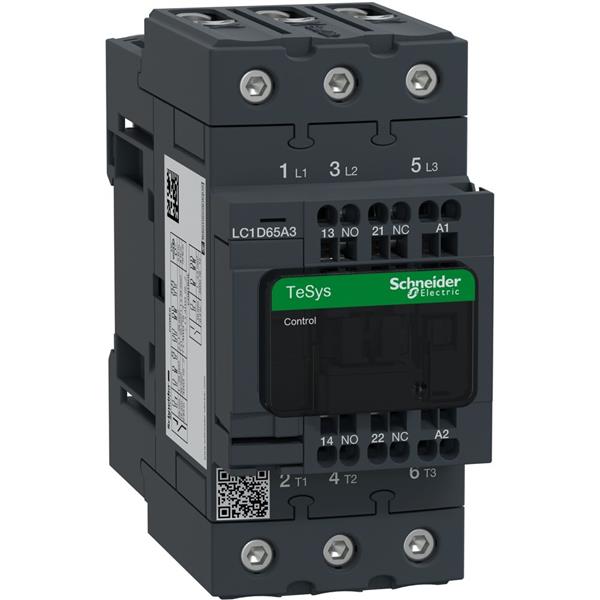 Contactor EVERLINK 3P AC3 440V 65A met spoel 48V AC en veerklemmen