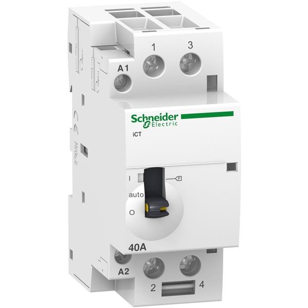 Vermogenscontactor 40A - 2P - 230V - MAN - 2NO