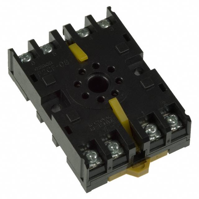 Voet P2CF08 voor tijdrelais 10 A 250 VAC DIN-rail 8-polig schroefklemmen