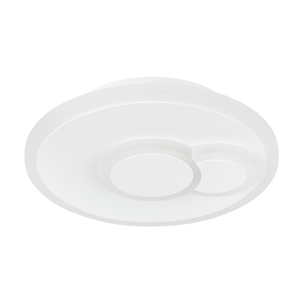 CADEGAL Plafondarmaturen staal wit / Kunststof wit H: 50 mm | Ø 200 mm, De behuizing: staal /wit Glas/kap: Kunststof wit  Fitting: LED Soort verlichtingsmiddel: LED Watt: 7,8W Lumen: 1100 Kelvin: 4000K Lichtkleur: WHITE Lichtbron(nen): inclusief