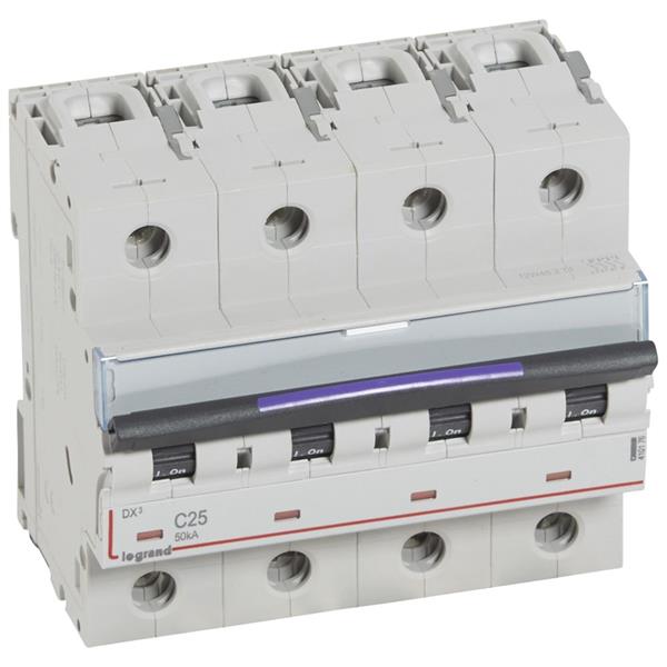 Automaten DX³ 4P C 25A 400V 50KA 6 modul