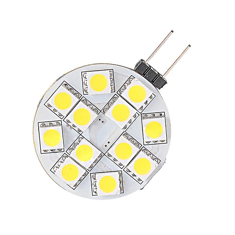 G4 12 Smd 5050 Led Warmwit 2-pin lamp 3000K 8-30V