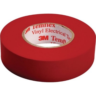 Temflex 1500 elektrische isolatietape TX19RD vinyl 19mm x 20m rood