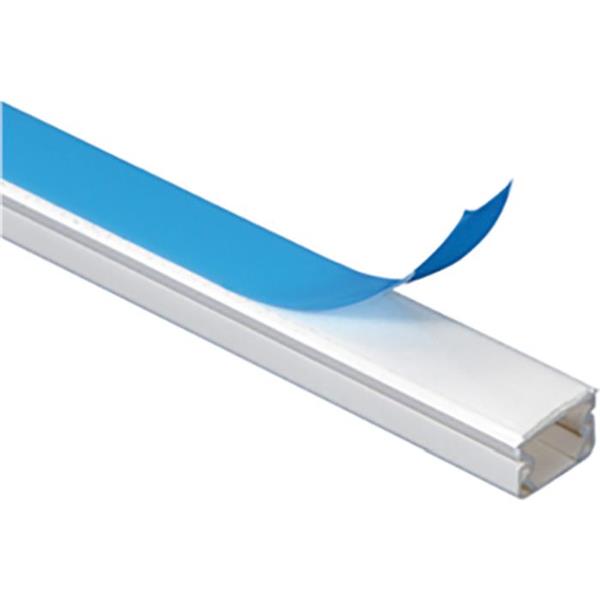 DLP lijst 32 x 16 mm - wit RAL9003 - 2,1 m - zelfklevend