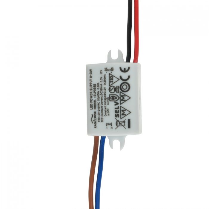 LED voeding Model 350mA 3-10,5Vdc (1,05-3W)