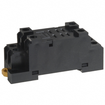 Voet PT 5001A voor LY2 relais 15 A 240 VAC DIN-rail 8-polig schroefklemmen