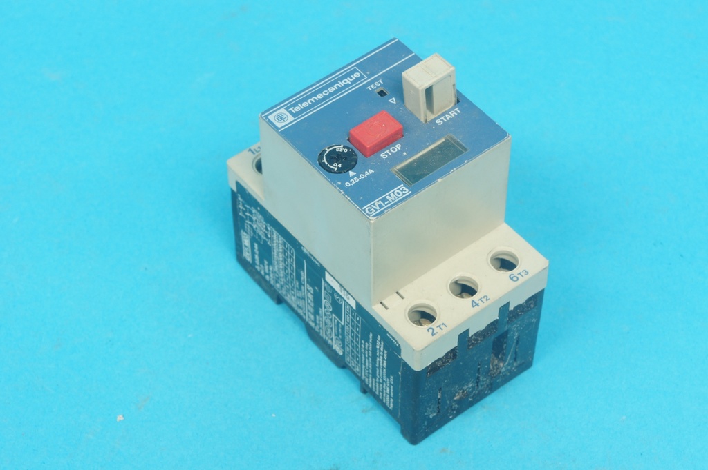 Telemecanique GV1-M03 motor-ptotective circuit breaker 3 poles 0.25 - 0.4 A 660 VAC 50/60 Hz