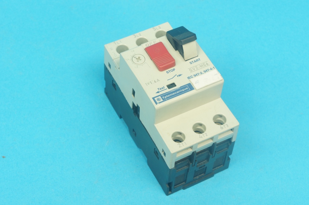 Telemecanique GV2M06/1-1.6A 021085 motor-ptotective circuit breaker 3 poles 1 - 1.6 A 690 VAC 50/60 Hz