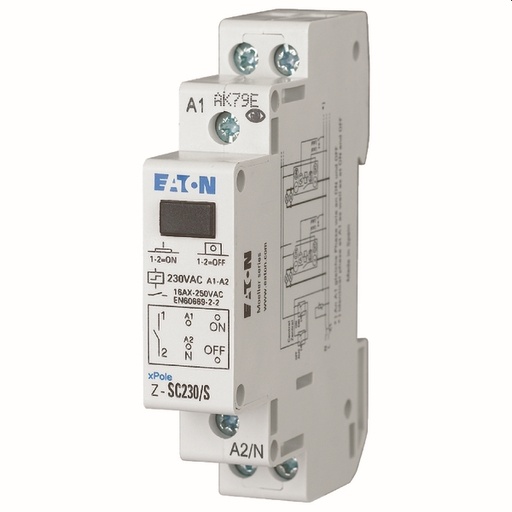 [265299] Impulsrelais Z-SC230/S - 230 VAC - 16A - 1M contact - 1TE (Z-SC230/S)