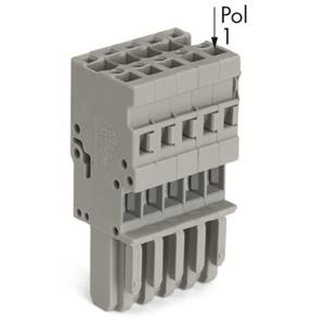 [769-114] X-COM
							1-draads female steker; 4 mm²; 14-polig; 4,00 mm²; grijs