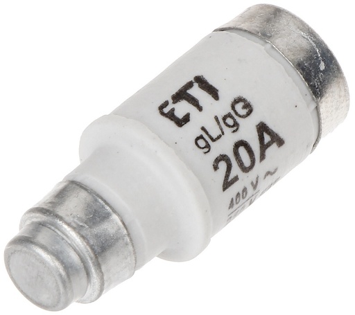 [2212001-01] ETI D-zekering D02-20A 400 VAC 250VDC gL/gG