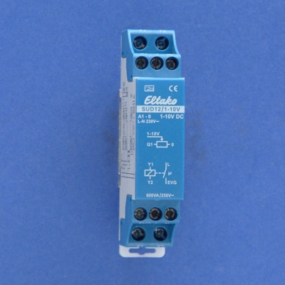 [SUD12/1-10V] Dimmerstuurmodule 1..10V 1NO 16A nt potentiaalvrij