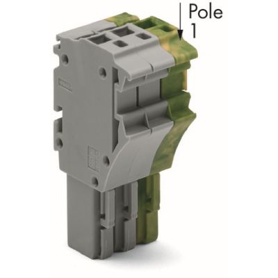 [2022-115/000-036] X-COM S
							1-draads female steker; 4 mm²; Rastermaat 5,2 mm; 15-polig; 4,00 mm²; grijs/groen-geel