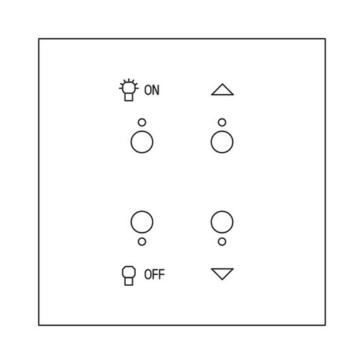 [AR67683] ART MH rolluik en lichtbediening épure Gespiegeld staal