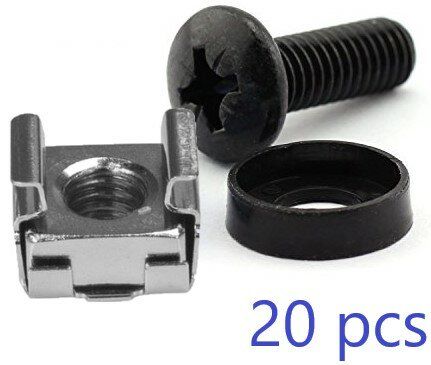 [RAX106] Logon M6 Cage nut set and nounting screws, 1set= 20pcs