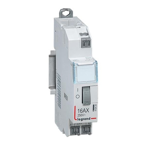 [412420] CX³ standaard teleruptor - 1P - 230V 16A NO - automatische klemmen - 1 module