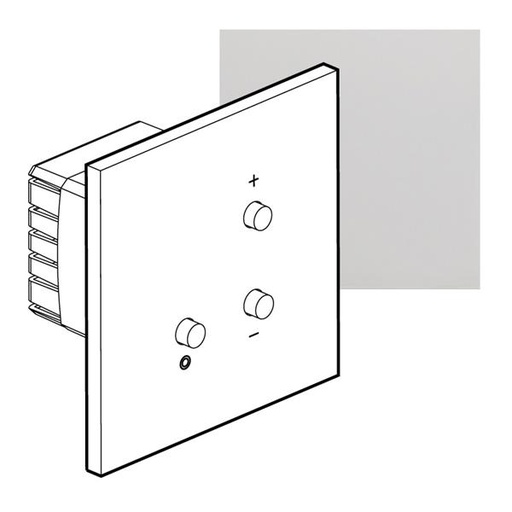 [AR67619] ART universele dimmer 3/400W épure Gespiegeld staal