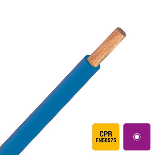 [H07V-K120B-ECA] VOBs H07V-K draad PVC flexibel 750V Eca 70°C blauw 120mm²