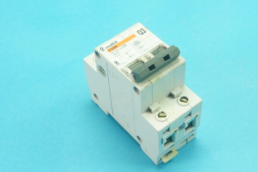 [19921-C] Merlin Gerin Multi 9 19921 circuit breaker C32N n°02-U 2A 6 kA 380 VAC 2 poles