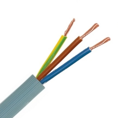 [VTMB3G2,5B500] VTMB H05VV-F flexibele kabel PVC geribde buitenmantel 500V grijs 3G2,5mmý