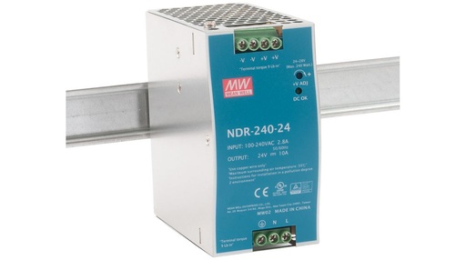 [NDR-240-24] Driver DIN-Rail 240W 24VDC