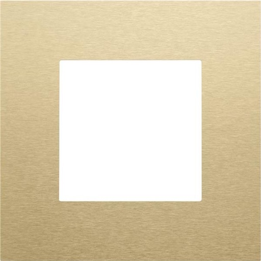 [221-76100-B] Enkelvoudige afdekplaat Niko Pure alu gold