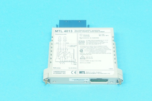 [MTL4013-C] MTL Instruments MTL4013 MTL 4013 2-channel switch / proximity detector interface solid state output