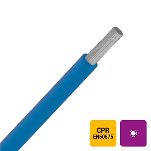 [VOBST25B-ECA] VOBst H07V-KT draad PVC flexibel vertind Eupen 750V Eca 70°C blauw RAL5015 25