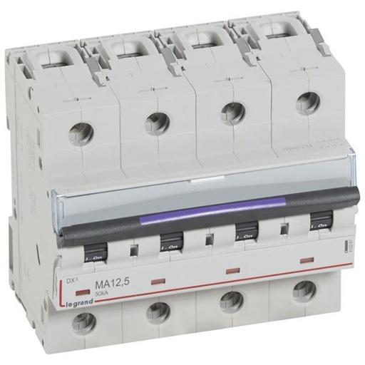 [410261] Automaat DX³ MA - 50kA - enkel magnetisch 160A - 4-polig 400V - 12,5A - 6 mod.