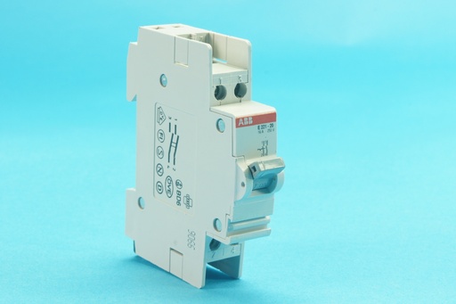 [E221-20-C] ABB E221-20 DIN-rail control switch 16A 250VAC 2 NO contacts