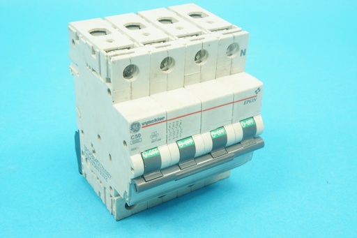 [667126-C] GE Vynckier 667126 EP63NC50 circuit breaker C50A 6 kA 4-pole (3-pole + N)