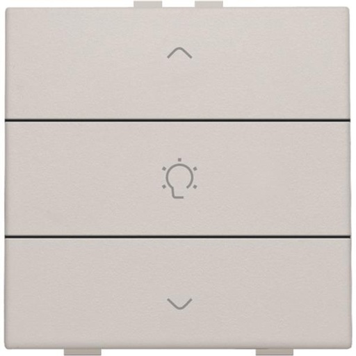 [102-51043] Home Control enkelvoudige bediening dimmer met 3-voudige toets, lichtgrijs