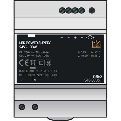 [340-00051] Modulaire voeding 24 Vdc, 100 W