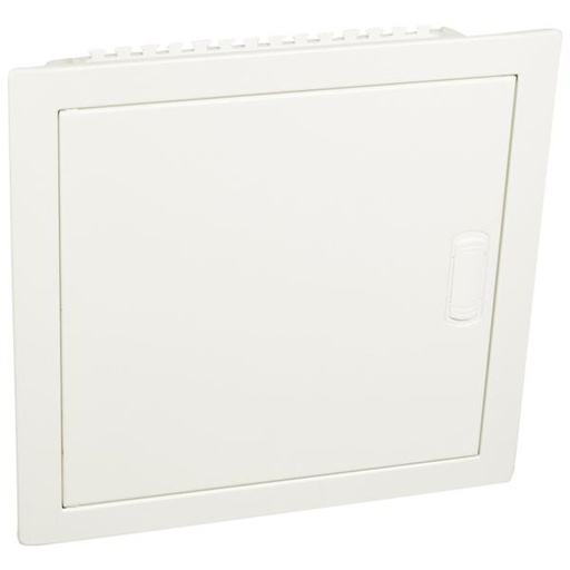 [001531] Inbouwverdeelkast - 12 modules per rij - 1 rij - 12 + 2 modules - met witte extra vlakke metalen deur RAL 9010 - IP 40/IK 07 - klasse II - 305 x 330 x 86 mm