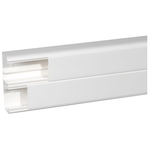 [010427] DLP design kabelgoot 50x150 mm 2 compartimenten - 2 m - wit - deksel