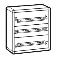 [020003] Metalen wandverdeelkast XL³ 160 - 3 rijen - 72 modules - IP30 - IK 07 - klasse I - afmetingen (h x b x d) 600 x 575 x 147 mm - deur apart te bestellen