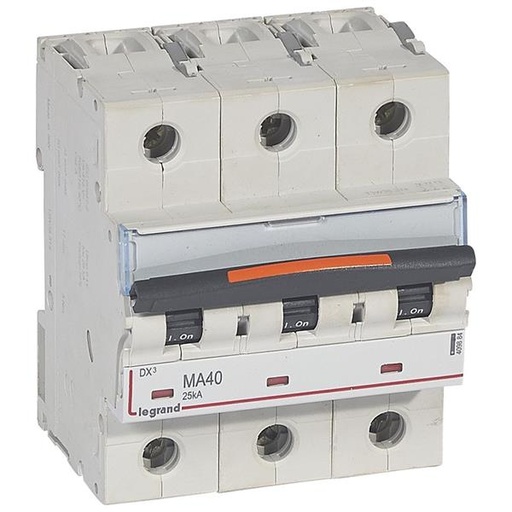 [409884] Automaat DX³ MA- 25kA - enkel magnetisch 500A - 3-polig 400V - 40A - 4,5 mod.