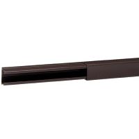 [649326] DLP lijst 20 x 12,5 mm - bruin - lengte 2,1 meter - geleverd met deksel - met beschermingsfilm