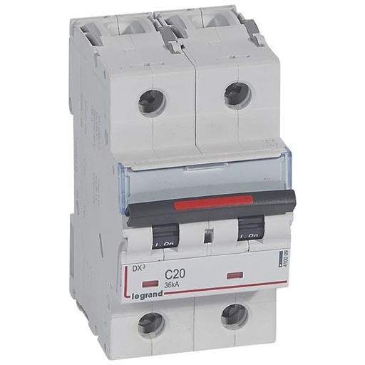 [410009] Automaten DX³ 2P C 20A 230/400V - 36KA - 3 modules