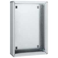 [020401] Metalen wandkast XL³ 800 - breedte 660 mm - grijs RAL 7035 - hoogte 1050 mm - diepte 230 mm - capaciteit 24 en 36 modules per rij