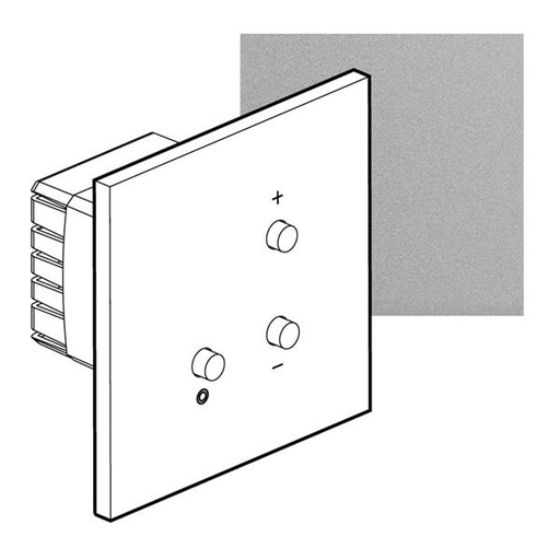 [AR67519] ART universele dimmer 3/400W épure Satijn staal